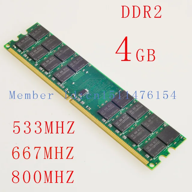 4GB RAM Desktop memory DDR2 533mhz 667mhz 800mhz PC2 5300